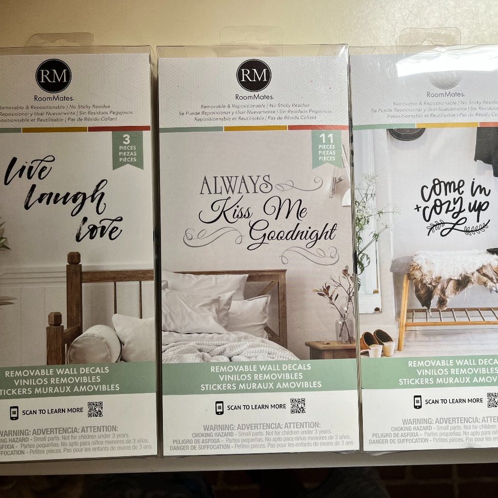 3 RoomMates Wall Decals